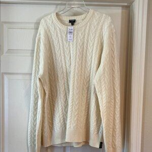 Todd Snyder Wool Cable Crew Bisque Sz XL.  NWT